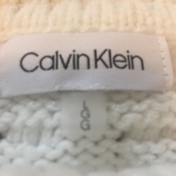 Calvin Klein pull on sweater sz L. Warm & comfy. Casual, cozy, old money. - Picture 2 of 9